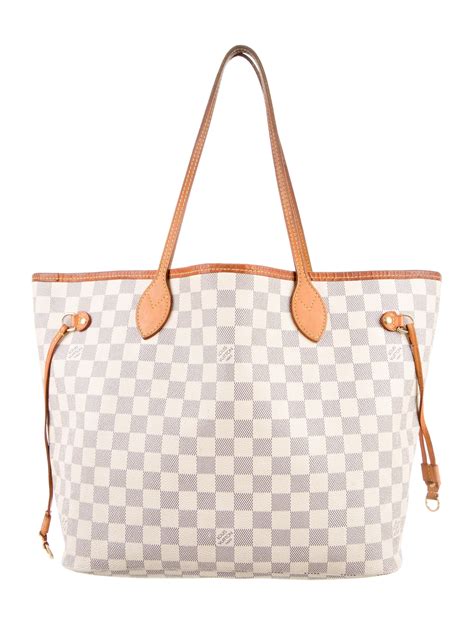 louis vuitton damier azur neverfull mm shoulder bag|Louis Vuitton damier azur artsy.